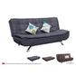 Multi-Functional Sofa Bed with Stylish Fabric Upholstery