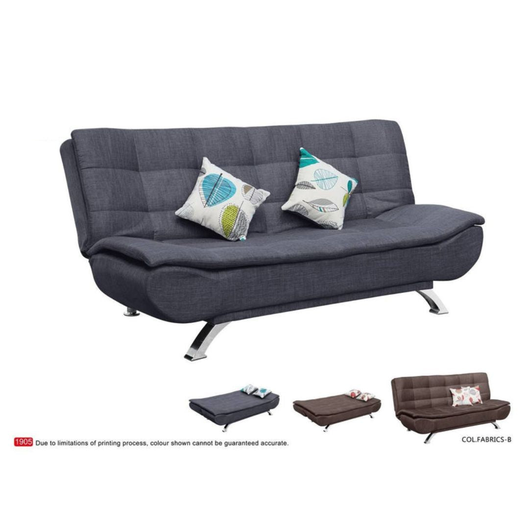 Multi-Functional Sofa Bed with Stylish Fabric Upholstery