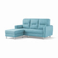 Elara Contemporary Fabric Sofa Set with Metal Legs - Available in 2-Seater, 3-Seater & L-Shape Configuration with Ottoman Grandeur Furnishings