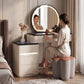 Emilia Dressing Table Set with LED Lighted Mirror Grandeur Furnishings