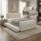 Aveline 2-in-1 Bed Frame (Queen/King) with Pull Out Trundle + 2 Drawers