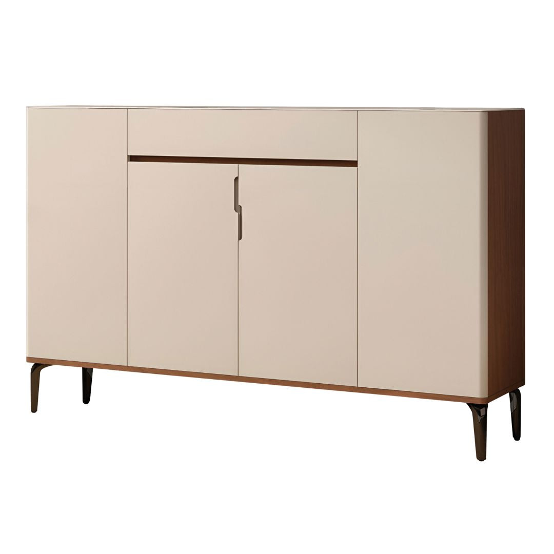 Modern Shoe Cabinet with Microcrystalline Glass Top in Multiple Sizes