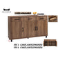 Versatile Side Cabinet - 3 Models Available in Stylish Wood Finish