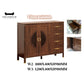 Elegant Wooden Sideboard Side Cabinet with Brass Accents
