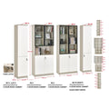 Modern Modular Book Cabinet & Office Storage Bookcase | Lockable Doors & Adjustable Shelves Grandeur Furnishings