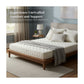 Modern Divan Bed with 8-Inch Foam Mattress | PU Leather Upholstered Bed Frame and Mattress Set