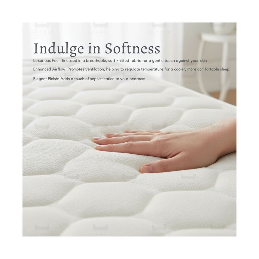 Modern Divan Bed with 8-Inch Foam Mattress | PU Leather Upholstered Bed Frame and Mattress Set