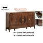 Elegant Wooden Sideboard Side Cabinet with Brass Accents