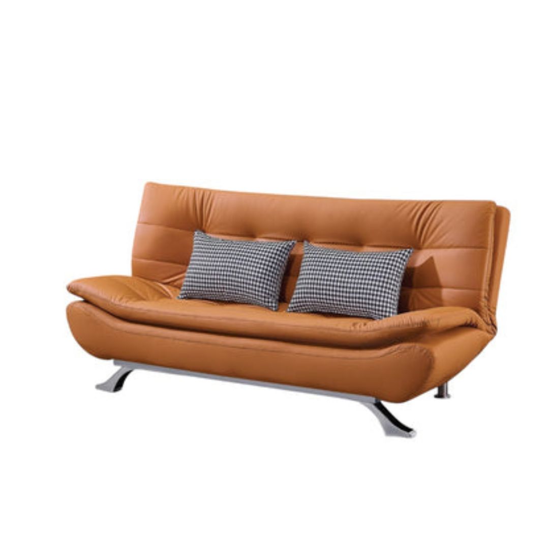 Modern Pet-Friendly Leather 3 Seater Sofa Bed