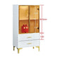 Elegant Glass Side Cabinet – Available in Four Sizes