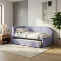 Lilac Verelle corner daybed with trundle extended in a bedroom