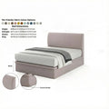 Modern Upholstered Microfiber Storage Bed Frame  – Single, Super Single, Queen & King | Pet-Friendly Grandeur Furnishings