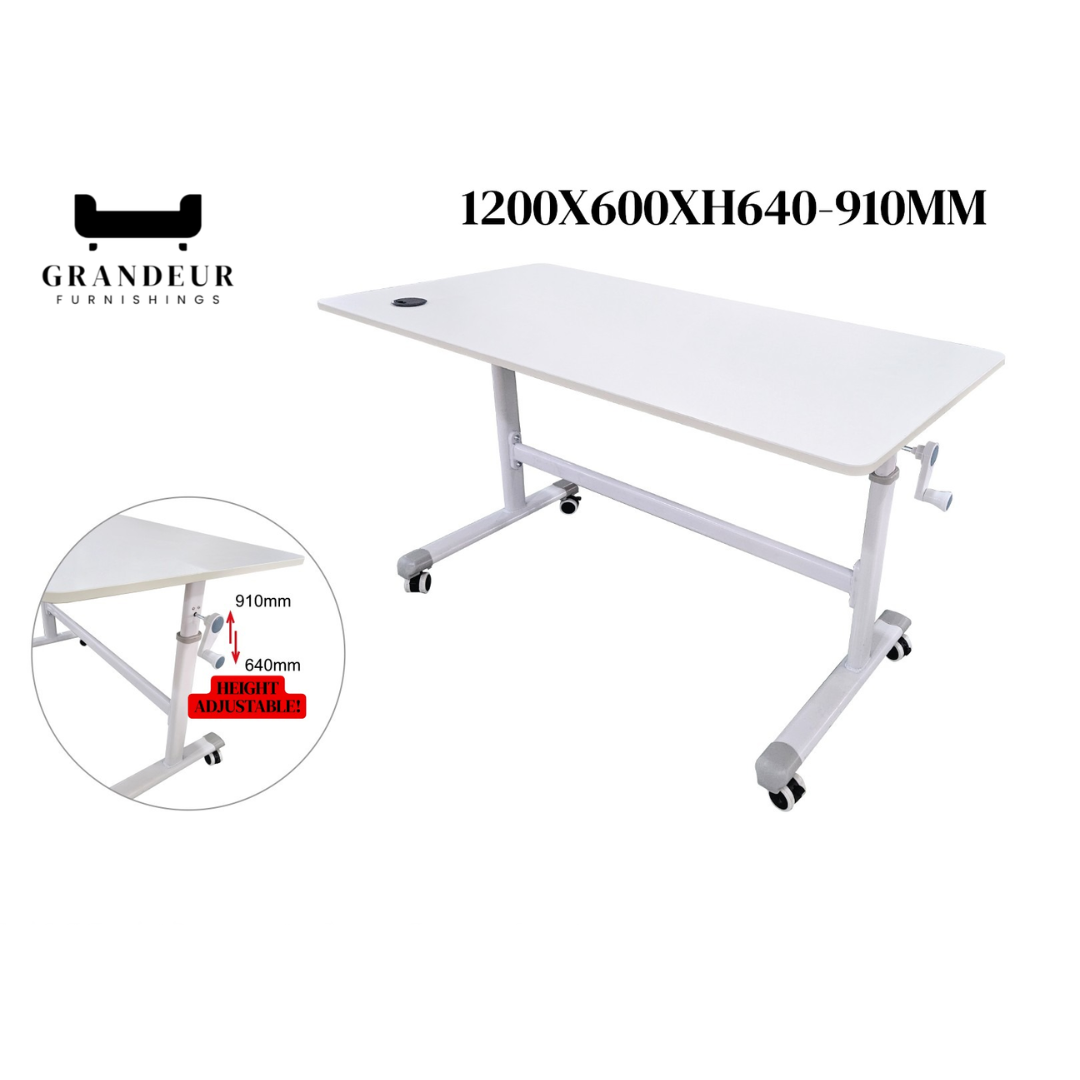 Height Adjustable Laptop & Study Table on Wheels