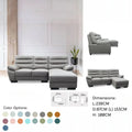 Contemporary L-Shape Sofa Grandeur Furnishings