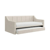Cream Vionis daybed with padded sides and pull-out trundle