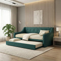 Lunero Day Bed with Pull-Out Trundle | 2-in-1 Space Saving Grandeur Furnishings