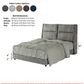 Modern Upholstered Bed Frame with Padded Headboard