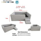 Caelia Daybed w/ Enclosed Frame & Steps | | Luxury Upholstered Kids Bed | Storage Drawer Grandeur Furnishings