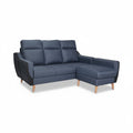 FREYA Premium Fabric Sofa | Modern Living Room Couch & L-Shape Stool Set Grandeur Furnishings
