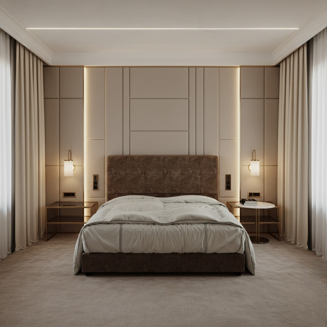 Divan Bed Frame with Tufted Headboard