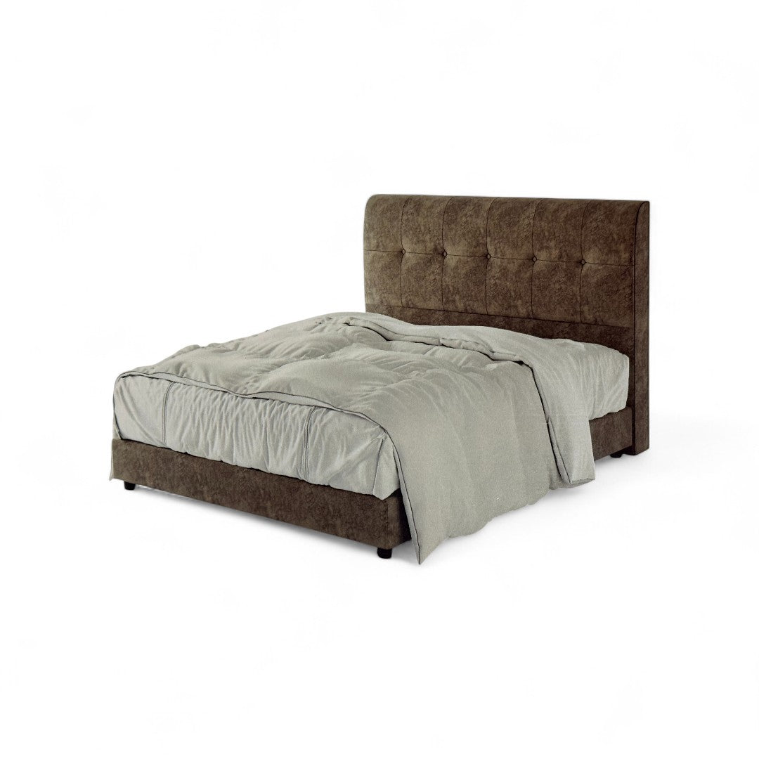 Divan Bed Frame with Tufted Headboard