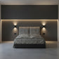Modern Upholstered Bed Frame with Plush Tufted Headboard