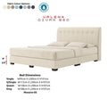 Valenx Designer Divan Bed - Vertical Tufted Headboard with Moisture Proof Fabric Grandeur Furnishings