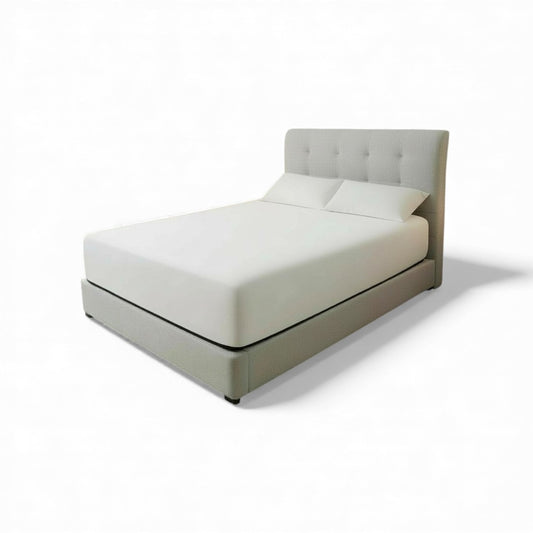Elancé Premium Divan Bed Frame | Moisture-Proof Fabric | Tufted Headboard