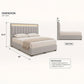 Vessa Upholstered Divan Bed Frame with LED Headboard Grandeur Furnishings