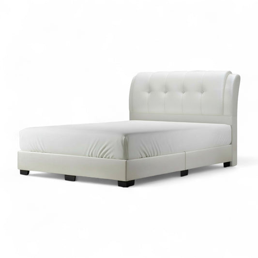 Serano Designer Divan Bed - Grand Roll-Top Headboard