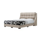 Vespera Fabric Bed Frame with Wingback Cushion Headboard