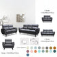 Modern PU Leather Fabric Sofa Set | 3-Seater, 2-Seater & Armchair Grandeur Furnishings