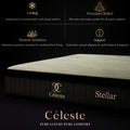 Céleste Stellar 11” Premium Luxury Hotel Mattress | Ice Silk Cooling Fabric + Individual Pocketed Spring | Medium Firm Orthopaedic Support | High-Resilience Foam Grandeur Furnishings