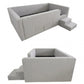 Caelia Daybed w/ Enclosed Frame & Steps | | Luxury Upholstered Kids Bed | Storage Drawer Grandeur Furnishings
