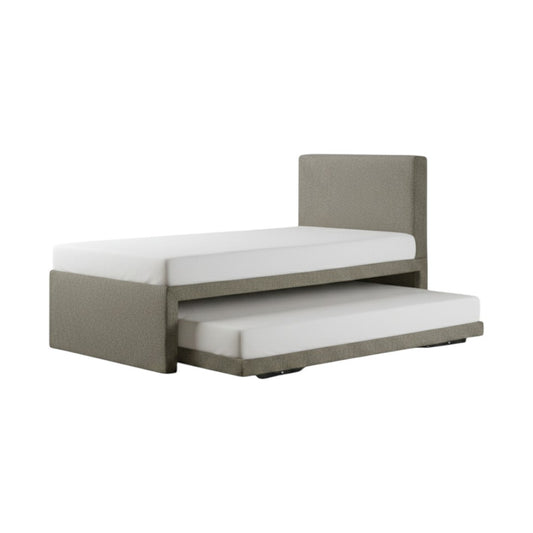 Velano Pull Out Fabric Bed Frame 3-in-1 Space Saving Guest Bed