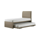 Beige Seren guest bed with lower trundle pulled out