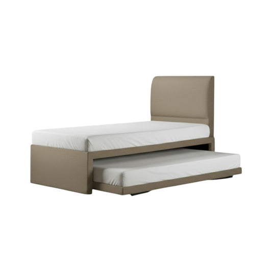 Seren Convertible Guest Bed Frame - 3-in-1 Pull Out & Lift Up Trundle Bed - Space Saving High Headboard Bed