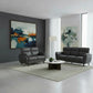 Modern PU Leather Fabric Sofa Set | 3-Seater, 2-Seater & Armchair Grandeur Furnishings