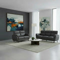 Modern PU Leather Fabric Sofa Set | 3-Seater, 2-Seater & Armchair Grandeur Furnishings