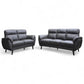 Modern PU Leather Fabric Sofa Set | 3-Seater, 2-Seater & Armchair Grandeur Furnishings