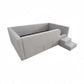 Caelia Daybed w/ Enclosed Frame & Steps | | Luxury Upholstered Kids Bed | Storage Drawer Grandeur Furnishings